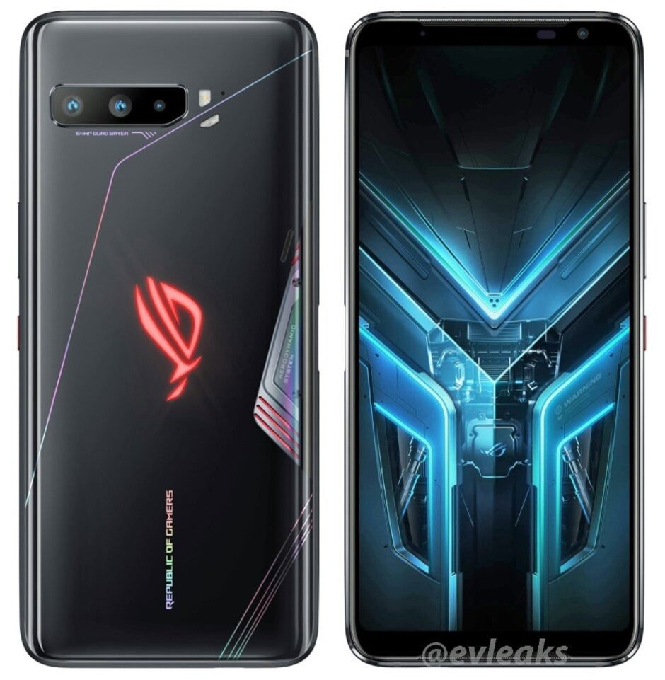 Asus ROG Phone 3 hé lộ nhiều chi tiết rõ nét trong hình ảnh render mới