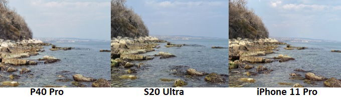 Ảnh chụp với P40 Pro, S20 Ultra và iPhone 11 Pro mức zoom 2 lần