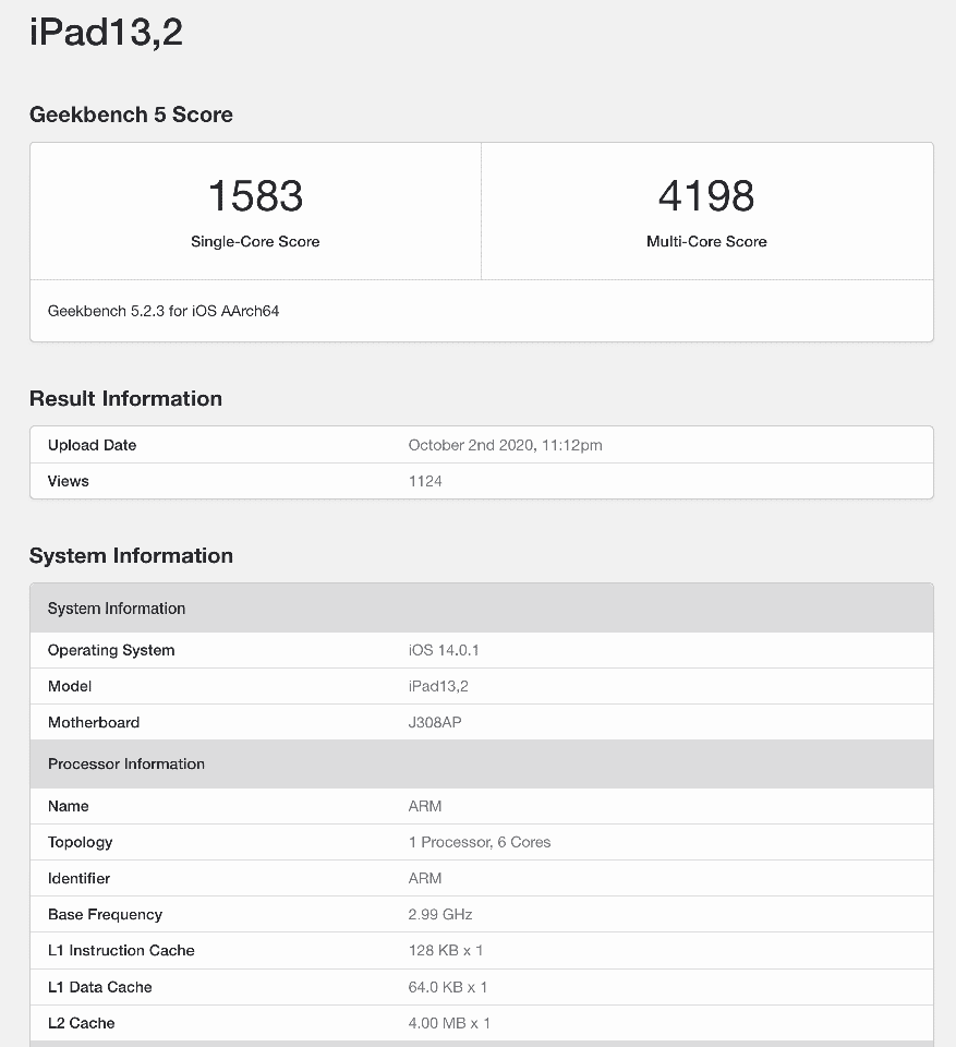 Điểm hiệu năng iPhone 12 với chip xử lý A14 Bionic lộ diện, nhanh hơn CPU thế hệ thứ 10 của Intel