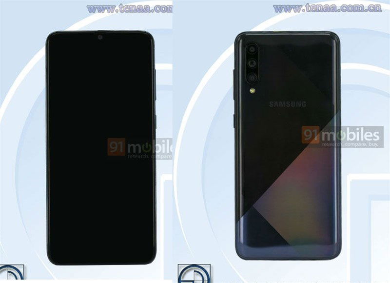 Galaxy A70s lộ ảnh trên TENAA với thiết kế độc đáo, sắp ra mắt