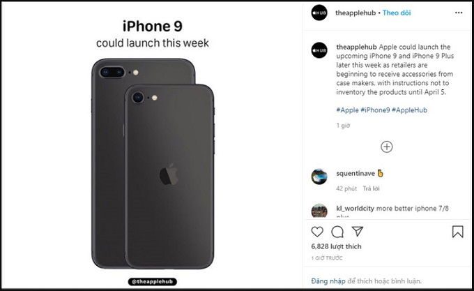 iPhone 9 và iPhone 9 Plus sẽ ra mắt vào đầu tháng 4 tới