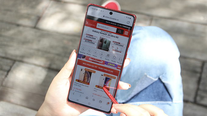 Màn hình Galaxy Note 20 5G mang đến trải nghiệm mượt mà