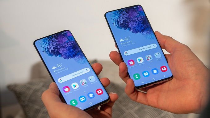 Màn hình Galaxy S20 Plus lớn hơn đáng kể
