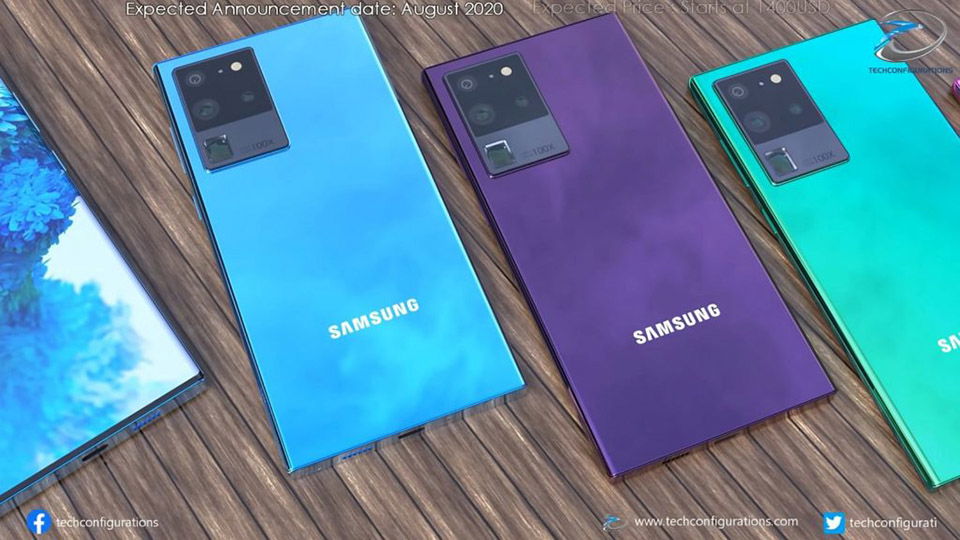 Thiết kế Galaxy Note 20 Ultra lộ diện trong Concept mới đẹp hoàn hảo
