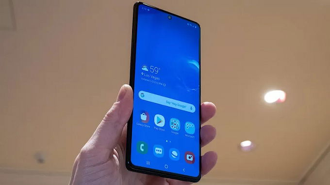 Màn hình Galaxy Note 10 Lite và S10 Lite khá giống nhau