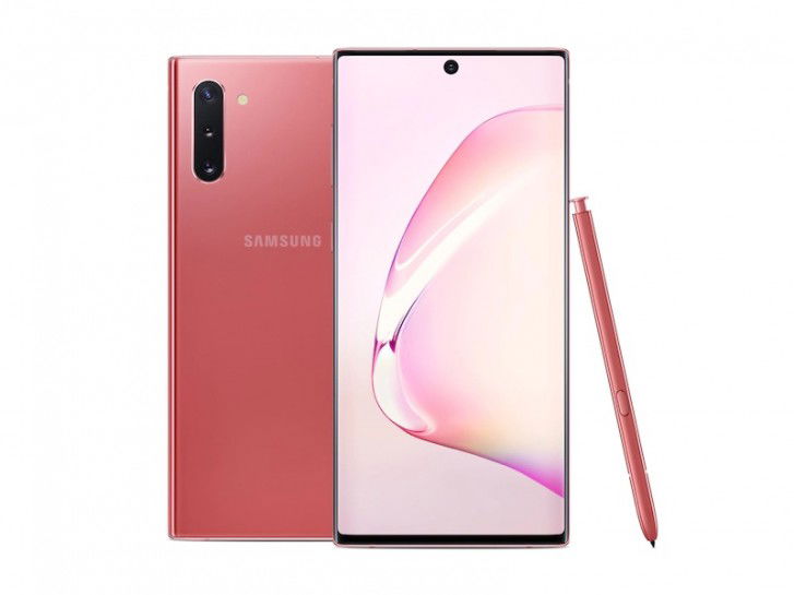 Màu Aura Pink trên Note 10