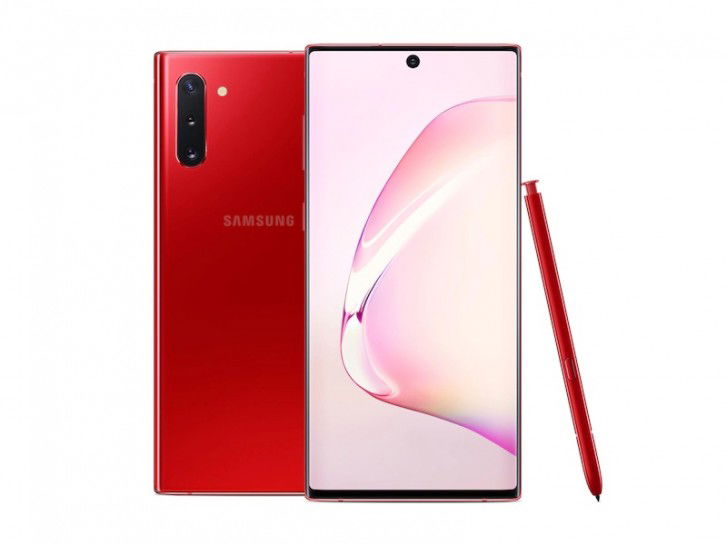 Màu Aura Red trên Note 10