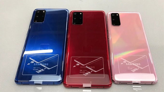 Các màu sắc có sẵn trên Galaxy S20 Plus