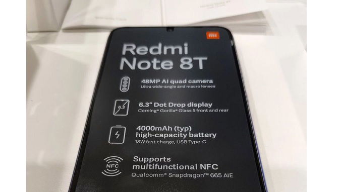 NFC là tính năng mới có trên Note 8T giúp thanh toán tiện dụng