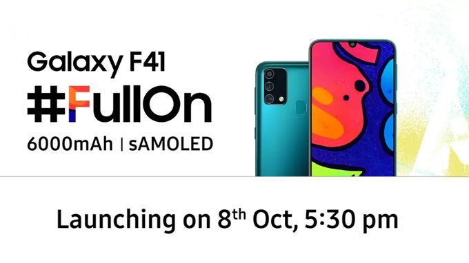 Galaxy F41 - Điện thoại dòng F đầu tiên được ấn định ngày ra mắt