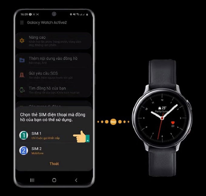 Cài đặt eSIM trên 007Win nhà cái Galaxy Watch