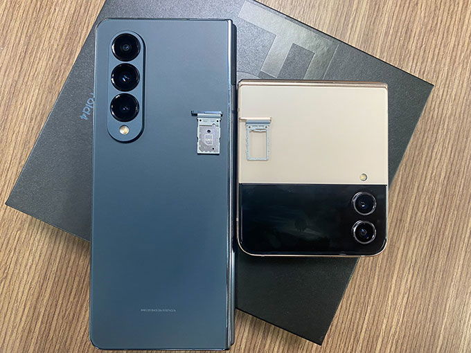 Thông tin về SIM và khe thẻ nhớ trên Galaxy Z Fold 4 và Galaxy Z Flip 4