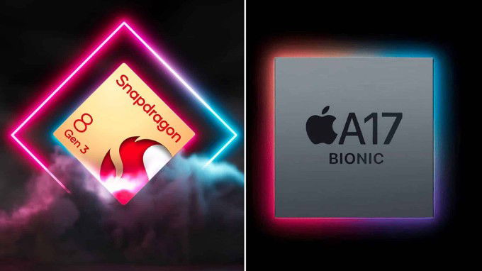 So sánh hiệu năng chipset Snapdragon 8 Gen 3 và Apple A17 Pro