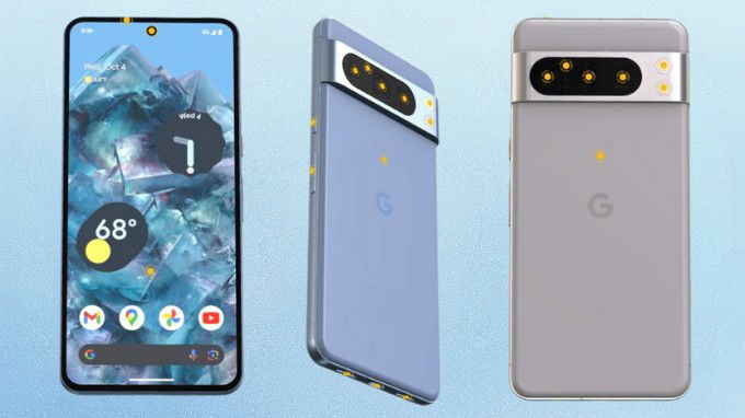 Hình ảnh Google Pixel 8 Pro bị rò rỉ