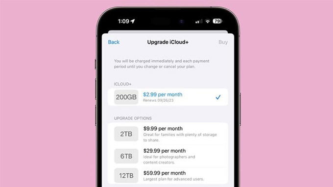 Apple tung ra thị trường gói iCloud+ 6TB và 12TB mới ấn tượng