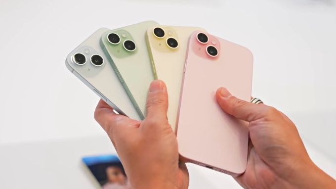 Các tông màu mới trên iPhone 15