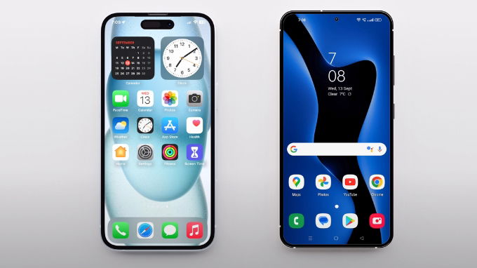 So sánh hệ điều hành trên iPhone 15 và Galaxy S23