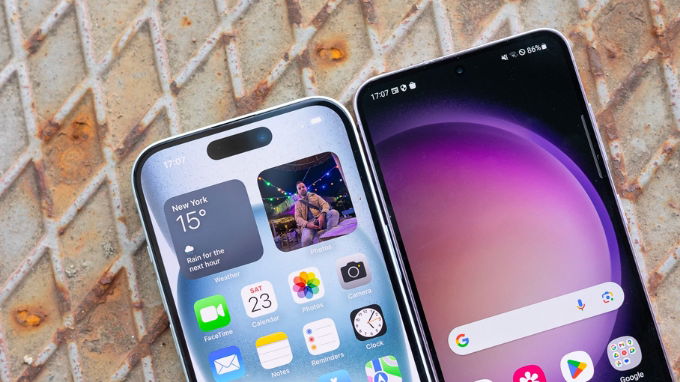So sánh thiết kế App 007Win hỗ trợ đa dạng nền tảng iPhone 15 và Galaxy S23