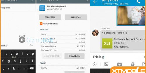 Blackberry Keyboard nhận bản cập nhật trên Android