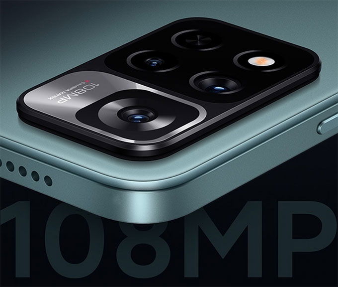 Camera Redmi Note 11 Pro+ có cảm biến chính 108MP