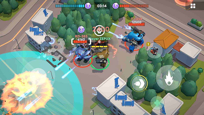 Little Big Robots. Mech Battle gameplay