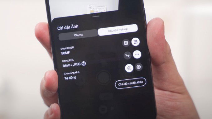 Tính năng chụp ảnh Pro trên Google Pixel 8 Pro