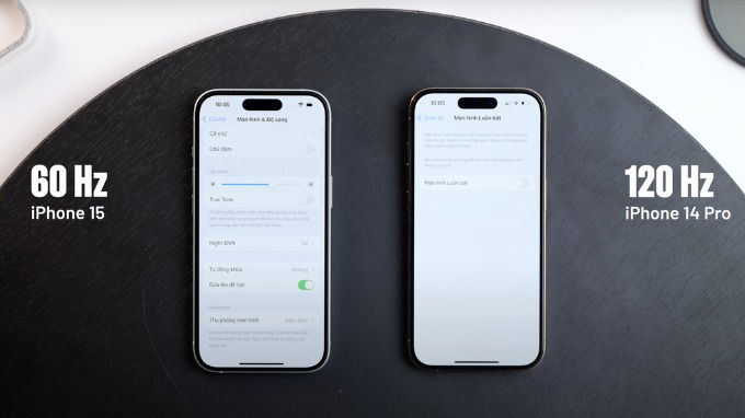 Sự khác biệt về tốc độ quét trên iPhone 15 và iPhone 14 Pro