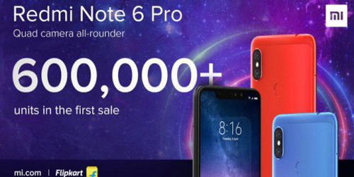 Xiaomi Redmi 6 Pro bán được 600.000 bản chỉ sau vài ngày ra mắt