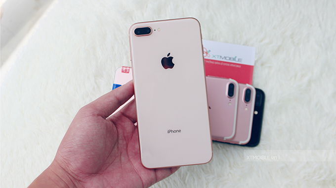 iPhone 8 Plus 256GB được ốp kính cao cấp cả 2 mặt