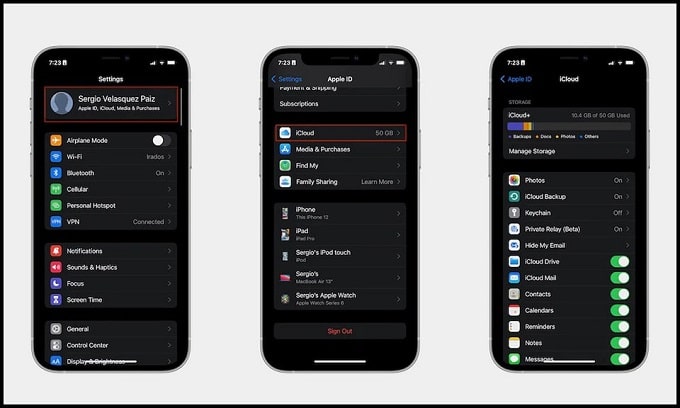 Quản lý iCloud để tăng thời lượng sử dụng pin trên iPhone 13