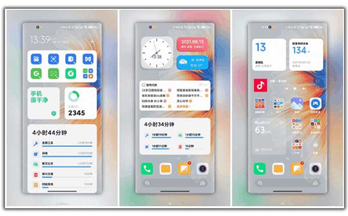 Hình ảnh được cho là giao diện của MIUI 13