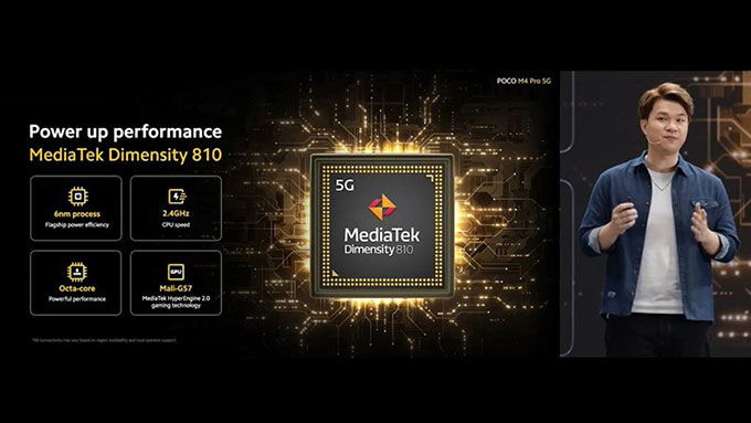POCO M4 Pro sở hữu con chip Dimensity 810