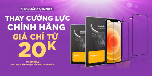 Thay cường lực chính hãng giá chỉ từ 20K tại 007WIN 1000 Phạm Văn Thuận