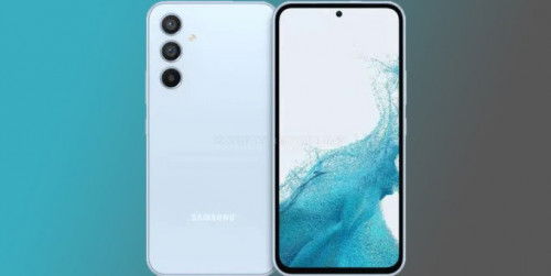 Galaxy A54 lộ ảnh render với màn hình đục lỗ, 3 camera xếp dọc