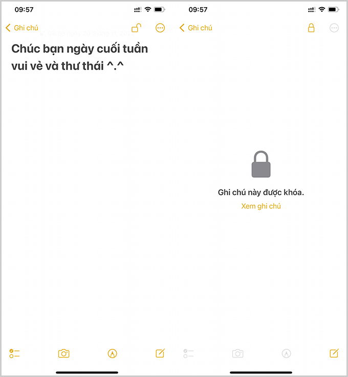 Cách bảo mật ghi chú siêu an toàn chỉ có trên iPhone  bước ba