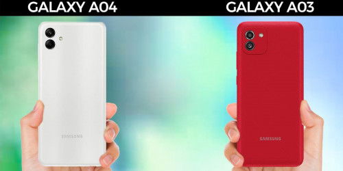 Galaxy A03 và Galaxy A04 giá xêm xêm: Gà cùng một nhà liệu có đá nhau?