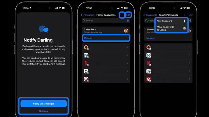 cách bật chia sẻ mật khẩu trên iphone