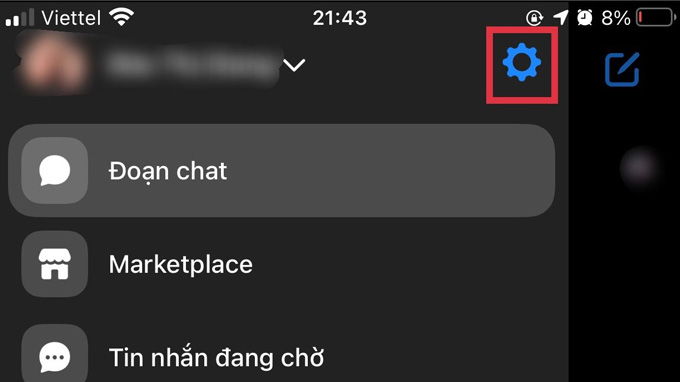 cách cài đặt mã pin hoặc faceid trên messenger cho iphone