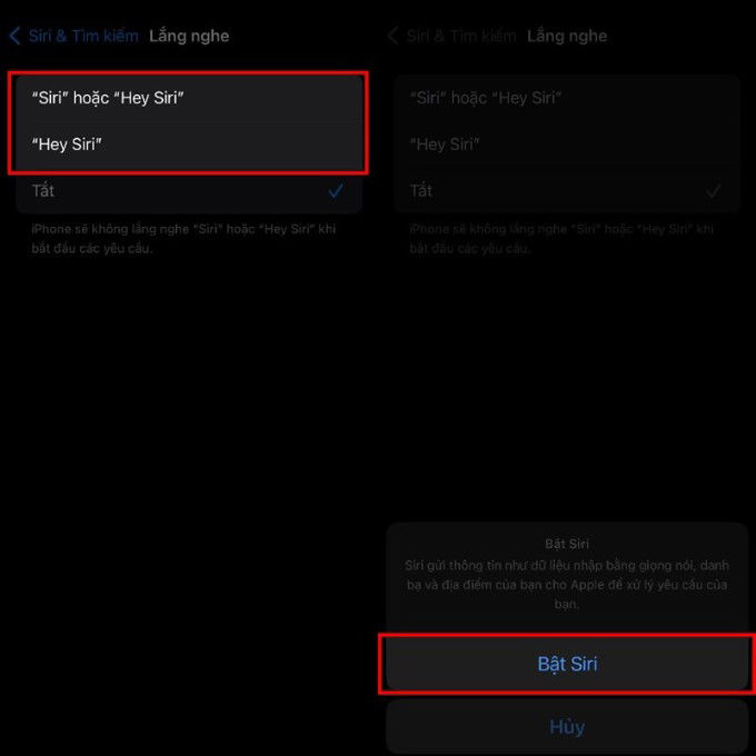 Các bước điều chỉnh các gọi Siri trên iOS 17