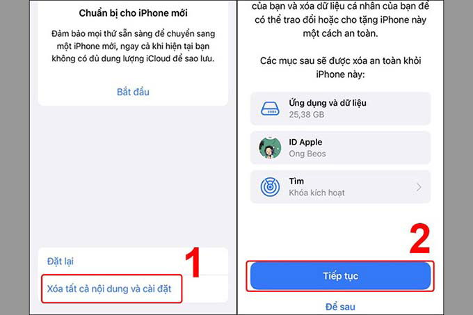 Khôi phục tin nhắn văn bản đã xóa bằng iCloud