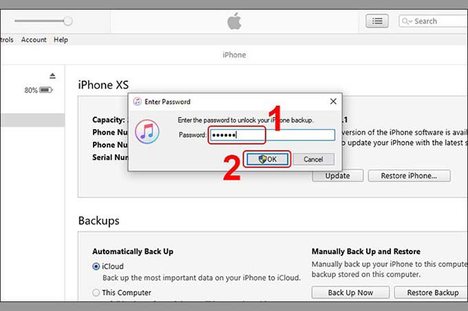 Khôi phục tin nhắn văn bản đã xóa thông qua iTunes