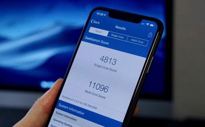 Tốc độ xử lí iPhone XS 512GB cực khủng