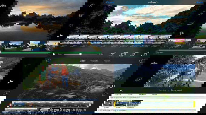 iMovie là ứng dụng quay phim đẹp cho iPhone miễn phí nhưng chất lượng