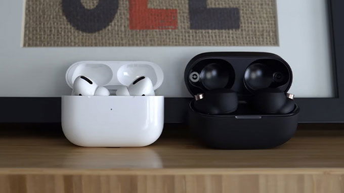 WF-1000XM4 sẽ có kích thước lớn hơn AirPods Pro tương đối