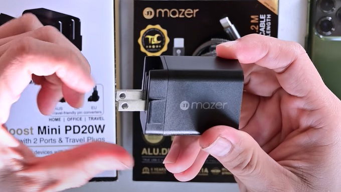007win com cá cược thể thao Mazer SuperMINI 20W US Foldable Wall Chargercòn được trang bị phích cắm tường