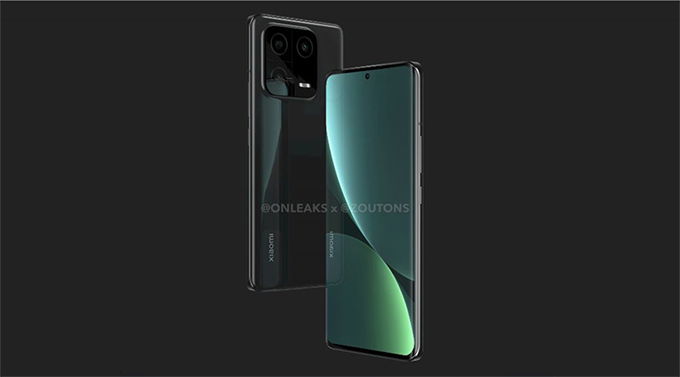 Xiaomi 13 phiên bản Wilderness Green sử dụng mặt lưng kính