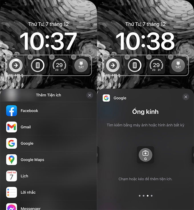 Cách thêm Google Lens thuận tiện dành cho iPhone đã nâng cấp iOS 16 bước 3