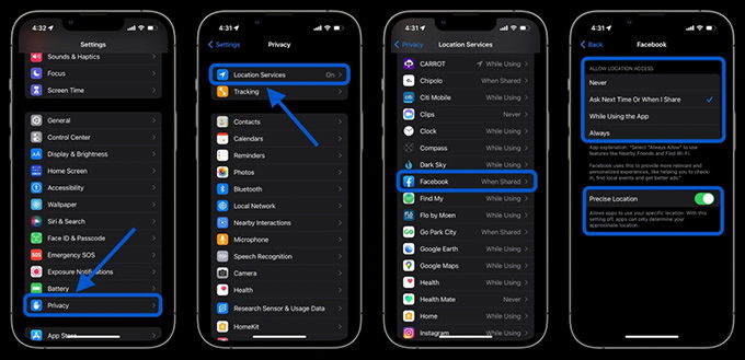 Cách tắt Dịch vụ định vị của iPhone để tiết kiệm pin