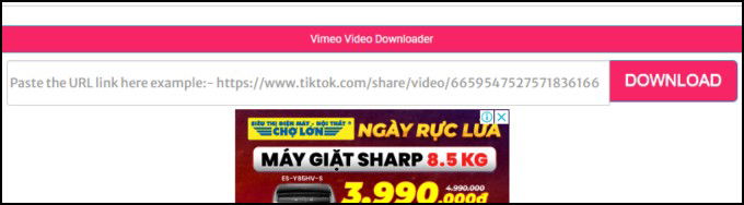 Tải video TikTok không logo với Expert PHP