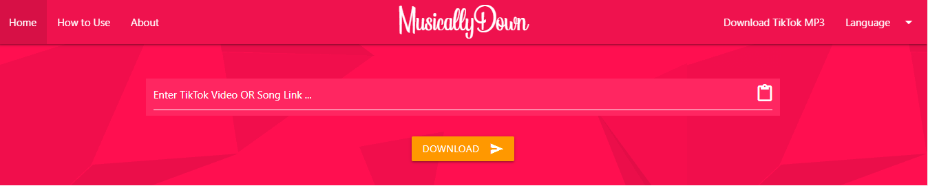 Tải video TikTok trên MusicallyDown